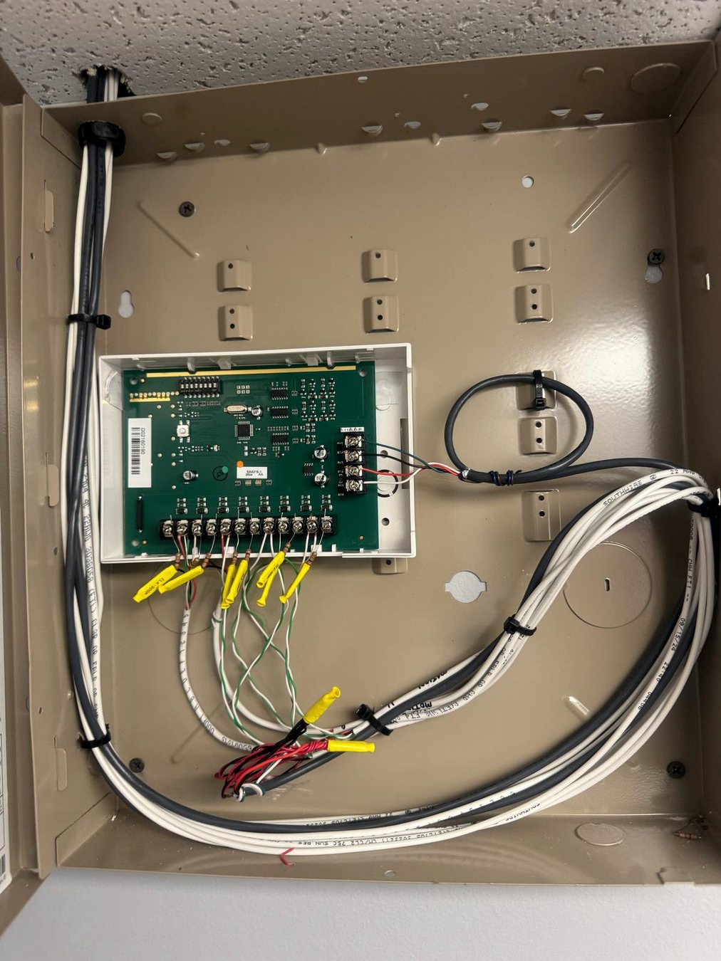 Alarm control panel installed by G1 Gunther