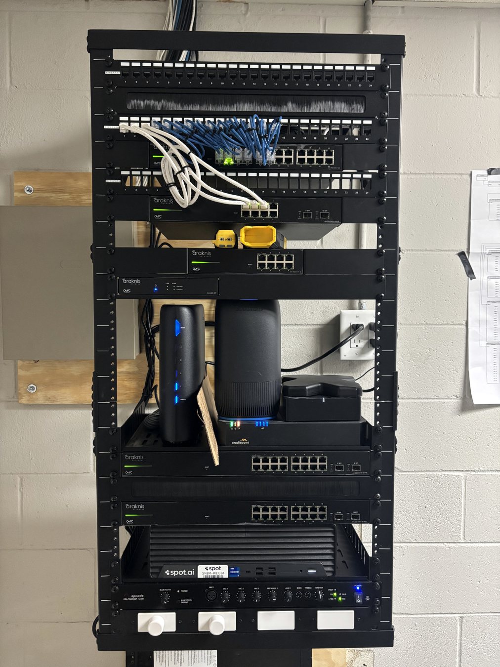 Network equipment installation by G1 Gunther