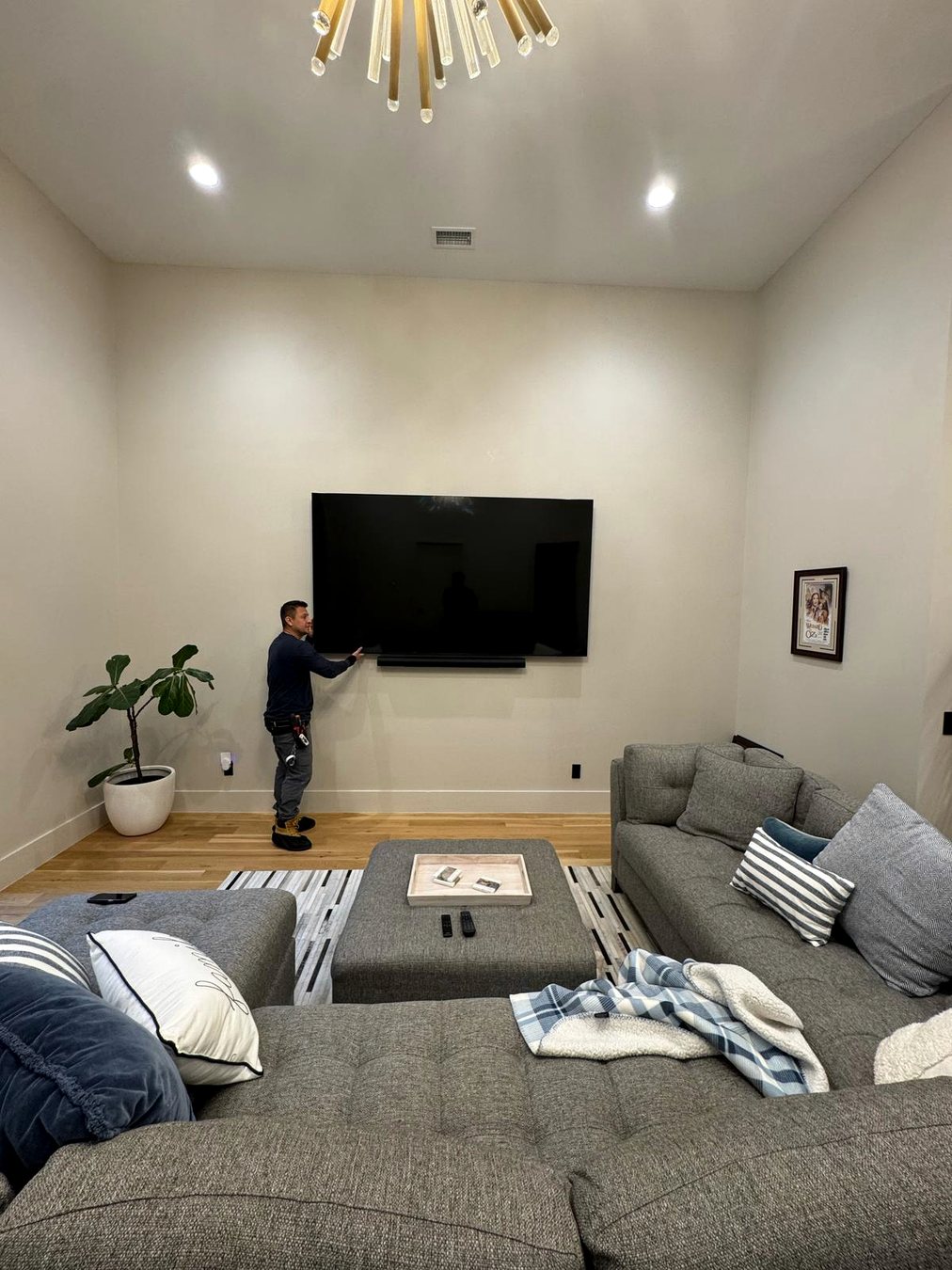 Television installation completed by G1 Gunther
